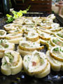 Chicken Pinwheels on Baguette