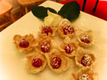 Raspberry Brie in Phyllo Cups