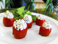 Chevre Stuffed Tomatoes