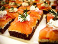 Smoked Salmon on Black Bread